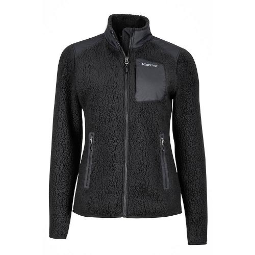 Marmot Wiley Jackets - Womens Fleece Black CA1740392 Canada